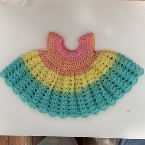 Colorful Crochet baby dress